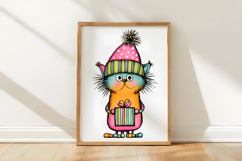 Whimsical Christmas Cat Clipart Product Image 3