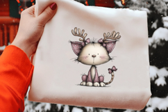 Whimsical Christmas Cat clipart Product Image 2