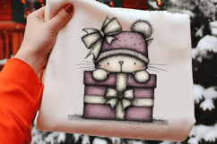 Whimsical Christmas Cat Clipart1 Product Image 2