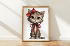 Whimsical Christmas Cat Clipart Product Image 3