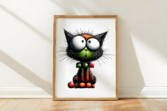 Whimsical Christmas Cat Clipart Sublimation Product Image 3