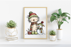 Whimsical Christmas Cats And Dogs Friends Product Image 2