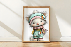 Whimsical Christmas Cats Clip Art PNG Product Image 3