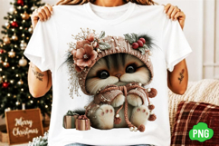 Whimsical Christmas Cats Clipart Product Image 2