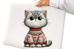 Whimsical Christmas Cats Clipart Product Image 2