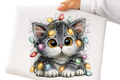 Whimsical Christmas Cats Clipart Product Image 3