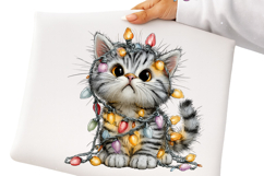Whimsical Christmas Cats Clipart Product Image 2