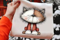 Whimsical Christmas Cats Clipart Product Image 2