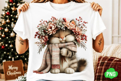 Whimsical Christmas Cats Clipart Product Image 2