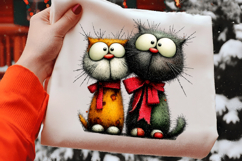 Whimsical Christmas Cats Clipart Product Image 2
