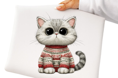 Whimsical Christmas Cats Clipart Product Image 2