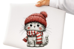 Whimsical Christmas Cats Clipart Product Image 2