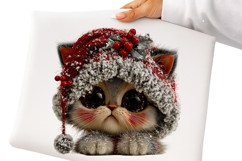 Whimsical Christmas Cats Clipart Product Image 2