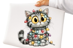Whimsical Christmas Cats Clipart Product Image 2