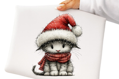 Whimsical Christmas Cats Clipart Product Image 2