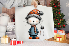 Whimsical Christmas Cats Clipart Product Image 2