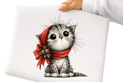 Whimsical Christmas Cats Clipart Product Image 2
