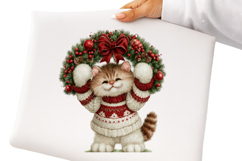 Whimsical Christmas Cats Clipart Product Image 2