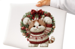 Whimsical Christmas Cats Clipart Product Image 2