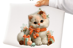 Whimsical Christmas Cats Clipart Product Image 2