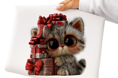 Whimsical Christmas Cats Clipart Product Image 2