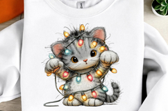 Whimsical Christmas Cats Clipart Product Image 2