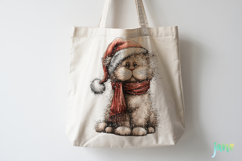 Whimsical Christmas Cats Clipart Bundle Product Image 5