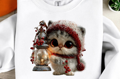 Whimsical Christmas Cats Clipart Product Image 3