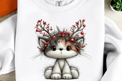 Whimsical Christmas Cats Clipart Product Image 3