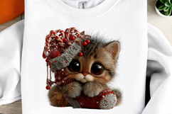 Whimsical Christmas Cats Clipart Product Image 3