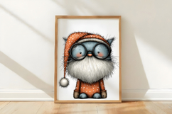 Whimsical Christmas Cats Clipart Product Image 3