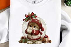 Whimsical Christmas Cats Clipart Product Image 3