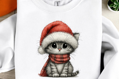 Whimsical Christmas Cats Clipart Product Image 3