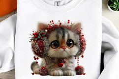 Whimsical Christmas Cats Clipart Product Image 3