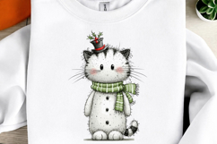 Whimsical Christmas Cats Clipart Product Image 3