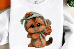 Whimsical Christmas Cats Clipart Product Image 3