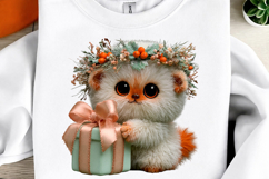 Whimsical Christmas Cats Clipart Product Image 3