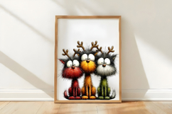 Whimsical Christmas Cats Clipart Product Image 3