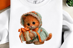 Whimsical Christmas Cats Clipart Product Image 3