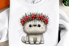 Whimsical Christmas Cats Clipart Product Image 3