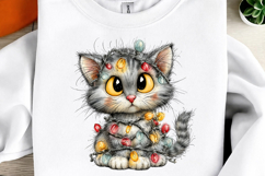 Whimsical Christmas Cats Clipart Product Image 3