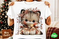 Whimsical Christmas Cats Clipart Product Image 2