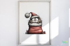 Whimsical Christmas Cats Clipart Product Image 2