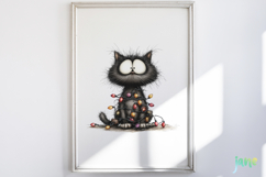 Whimsical Christmas Cats Clipart Product Image 2