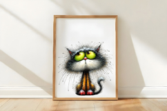 Whimsical Christmas Cats Clipart PNG Product Image 3