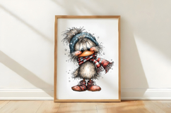 Whimsical Christmas Chick Clipart Product Image 3