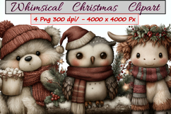 Whimsical Christmas Clipart Product Image 1