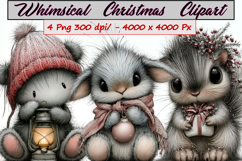 Whimsical Christmas Clipart Product Image 1