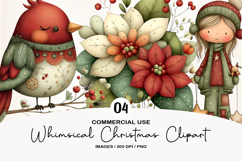 Whimsical Christmas Clipart PNG Product Image 1