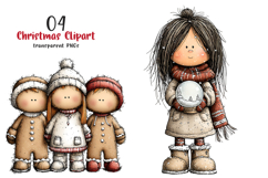 Whimsical Christmas Clipart Product Image 1